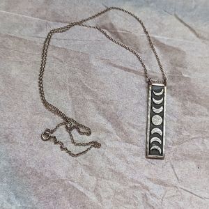 Moon phase necklace .925 silver